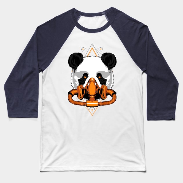 panda face Baseball T-Shirt by SHINIGAMII